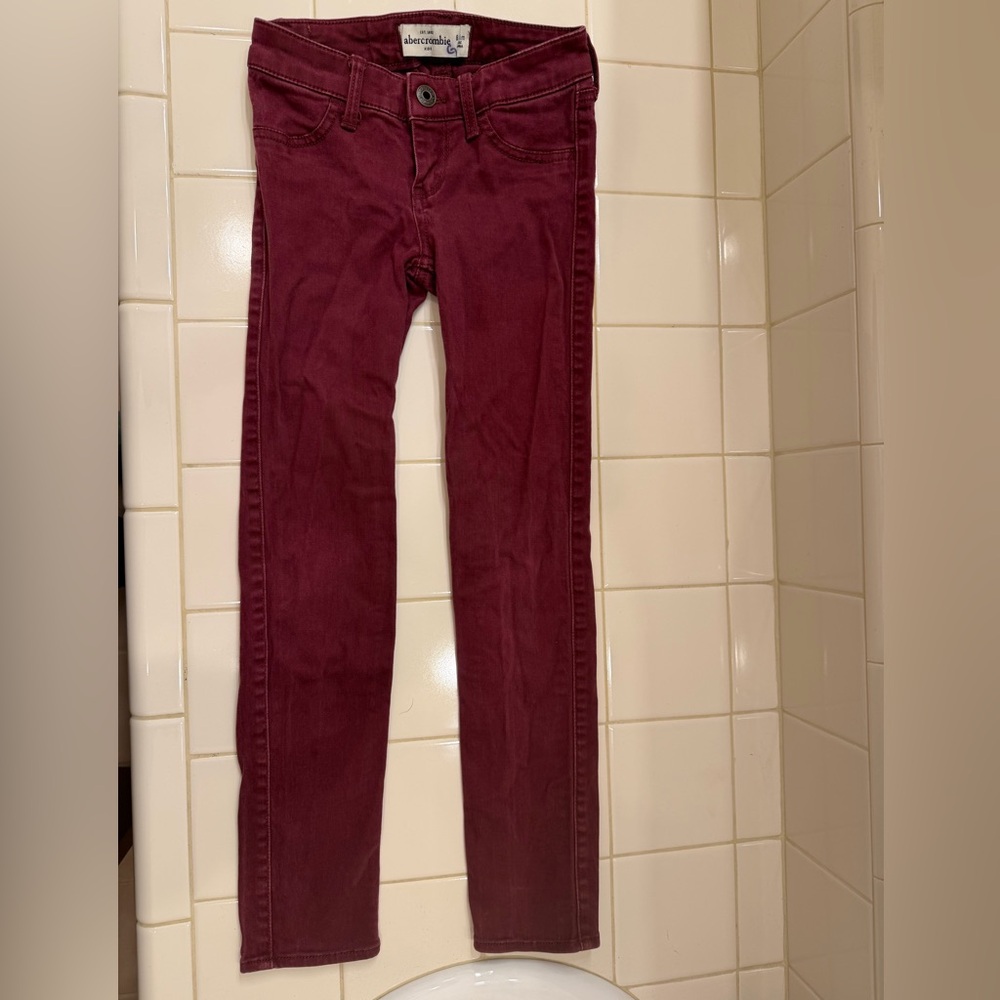 Abercrombie & Fitch Kids Maroon Jeans